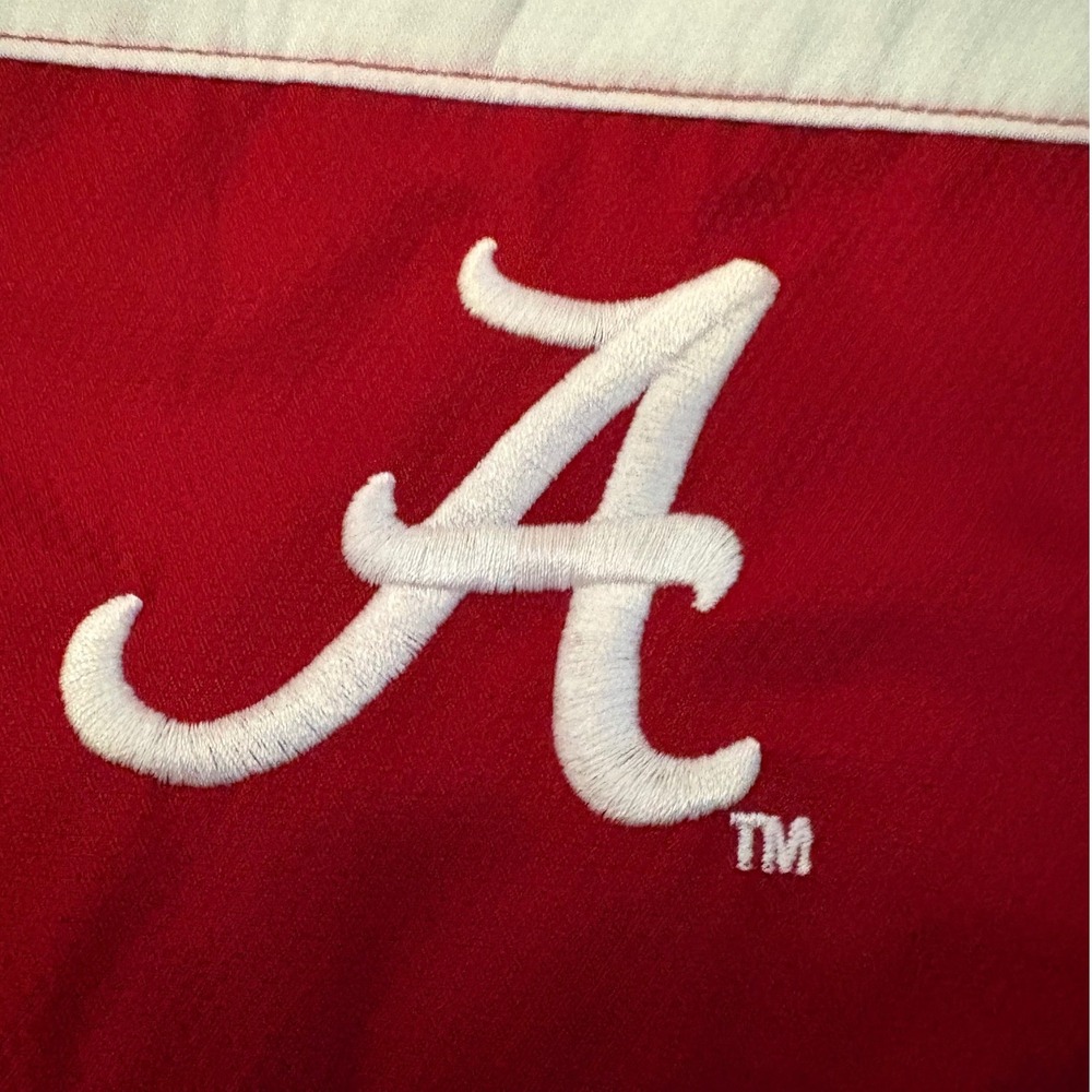 Knights Apparel Alabama Crimson Tide Quarter Zip Windbreaker Red‎ Mens 2XL - Picture 7 of 7